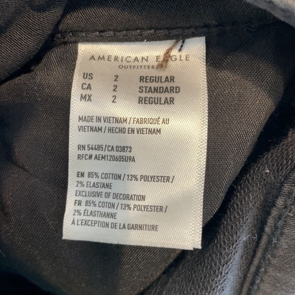 American Eagle Black Ripped Jeans - Picture 2 of 2